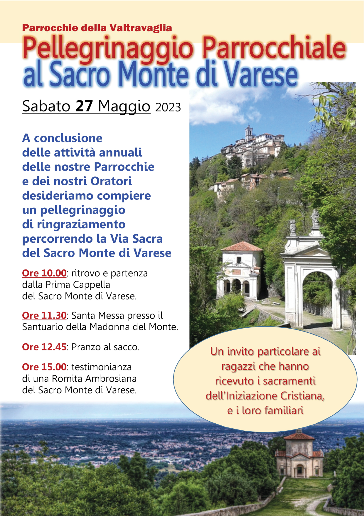 20230527 pellegrinaggio sacro monte varese