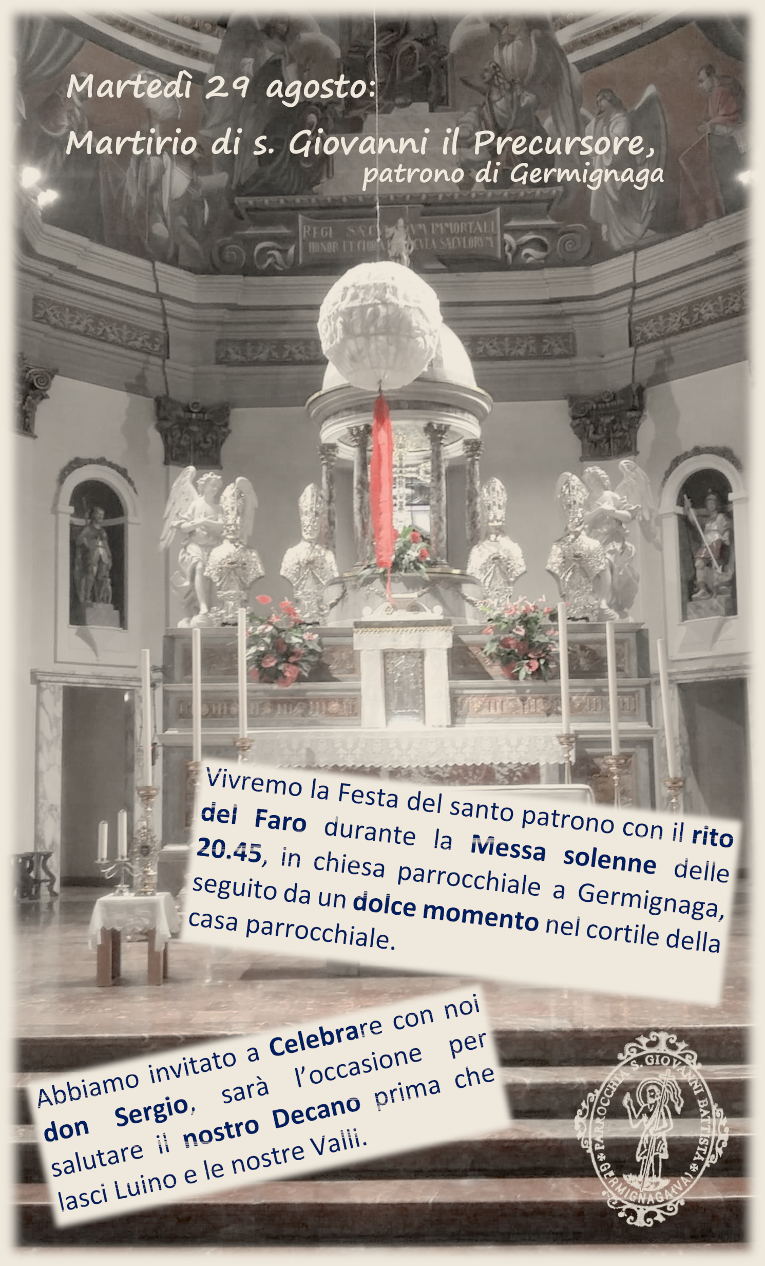 29.08.2023 Martirio di s. Giovanni Battista il Precursore