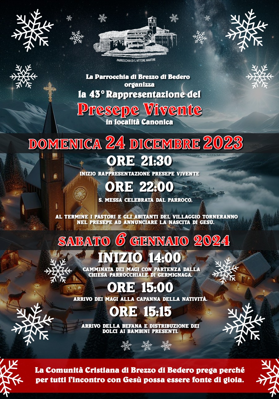 Presepe Vivente Natale 2023